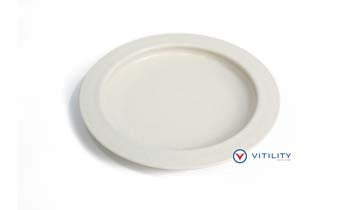 Plate with inside edge